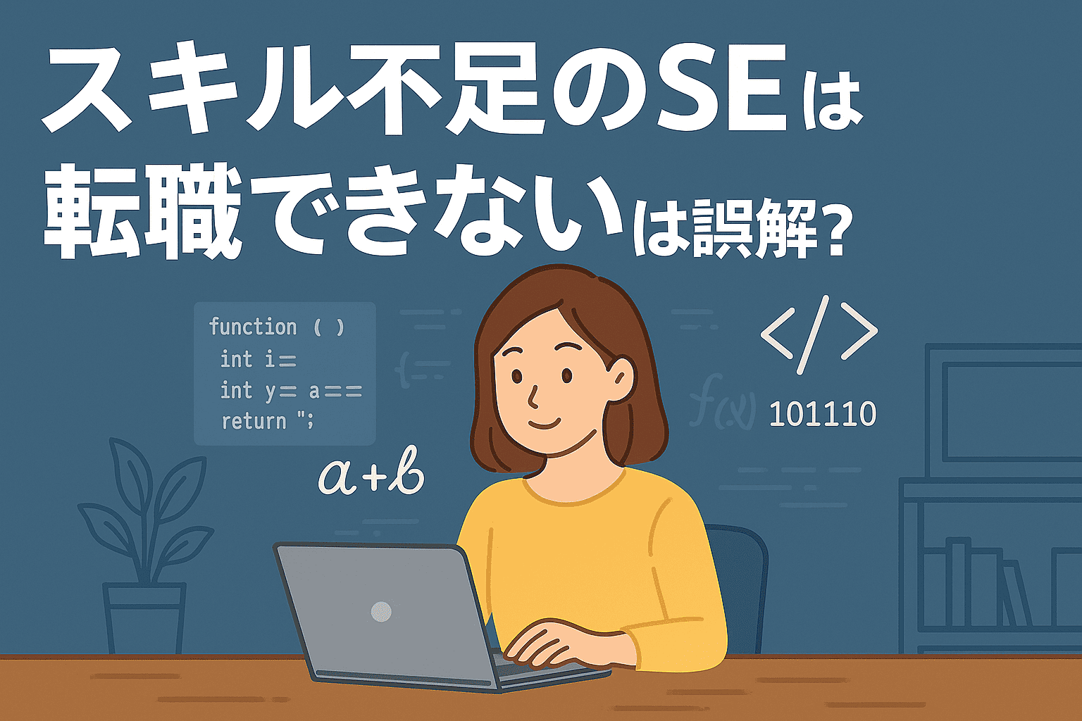 アイキャッチ画像「スキル不足のSEは転職できないは誤解？」